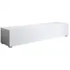 Image de Meuble tv avec pieds 2cm 1 porte meuble tv de salon 160 x 32 x 40cm modèle luke h2 blanc finition brillante TVSD032WHWHP-1BOX