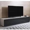 Image de Meuble TV - LUKE H2 - 1 porte - Blanc - Finition brillante - 160 x 32 x 40cm