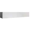 Image de Meuble tv suspendu 1 porte meuble tv de salon blanc finition brillante modèle aitana m2 180x30x40cm TVAO501WHWH