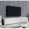 Image de Meuble Tv Pour Salon Salle À Manger Blanc Mat Et Haute Brillance 180x40x30cm Design Ameublement Aitana M2