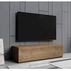 Image de Meuble Tv Pour Salon Salle À Manger Coleur Chêne Mat 120x40x30cm Design Ameublement Aitana M1