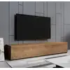 Image de Meuble Tv Pour Salon Salle À Manger Coleur Chêne Mat 180x40x30cm Design Ameublement Aitana M2
