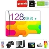 Image de 128 Go Carte Mémoire Micro SD 128go Class 10 Adaptateur sd + lecteur de cartes Jaune