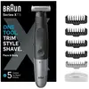 Image de Braun - tondeuse à barbe réchargeable étanche noir seriext5100 - series x SERIEXT5100
