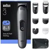 Image de Tondeuse - BRAUN - AIO3540 - Kit rasage 8-en-1 - 14 longueurs (3 21 mm) - Autonomie 50 min