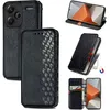 Image de Housse Xiaomi Redmi Note 13 Pro Plus 5G Fermeture magnétique invisible PU Cuir Portefeuille Étui à rabat avec Support - Noir