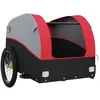 Image de DBA Remorque de vélo noir et rouge 30 kg fer AB94118 DA007