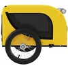 Image de Remorque de vélo pour chien KEENSO - Jaune et noir - Tissu Oxford et fer - Capacité de charge maximale 45 kg