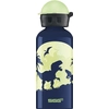 Image de Sigg Kids Water Bottle Glow Moon Dinos Thermos 0,4 L Bleu, Jaune