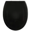 Image de Abattant WC - SPIRELLA - HARRY - Noir - Charnière zinc - Polypropylène - 44 x 375 cm