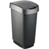 Image de Poubelle Twist Noir/Anthracite 50L ROTHO/SUNDIS