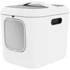 Image de Bac à litière fermé - ROTHO - Biala XL - Blanc - Double filtre à charbon - Porte magnétique