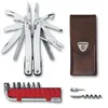 Image de Outil multifonction - VICTORINOX - Swiss Tool Spirit X PLUS - 35 fonctions - Étui en cuir - Compact