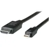 Image de Roline Câble vidéo DisplayPort - HDMI Mini DisplayPort (M) pour HDMI (M) 3 m blindé noir