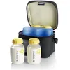 Image de MEDELA - Cooler Bag - Compartiment et bloc réfrigérant + 4 biberons - Sac isotherme