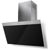 Image de Hotte Verticale Inclinée Daisy 800mm Inox/verre Noir - Classe A - Débit Faber - 5816724