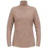 Image de T-shirt Odlo Run Easy Half Zip manches longues beige clair femme - M