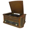 Image de Kit stéréo rétro - Roadstar - HIF- - Bluetooth - DAB+ - Platine à disque et cassette