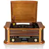 Image de Platine vinyle vintage radio dab-dab+-fm, lecteur cd-mp3 cassette, bluetooth usb, roadstar, hif1993dbt, , bois