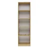Image de KAFFI - Bibliothèque style scandinave salon - 50x30x181 - 5 tablettes - Étagère à livres