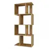 Image de Gilda - bibliothèque modulable style moderne - dimensions 59.5x30x140 cm - meuble séparateur de pièce - chêne