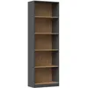 Image de FLORENCE - Bibliothèque 5 étagères - Dimensions 182x60x30 cm - Meuble de rangement livres