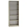 Image de FLORENCE - Bibliothèque contemporaine 5 niches salon/bureau/chambre 30x60x182 - Meuble de rangement multifonctionnel livres dèco