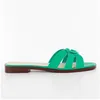 Image de Claquette Guess Femme Symo Vert cuir