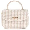 Image de GUESS Sac à main blanc beige pour femme - Mirema Top Handle Flap Bag White Multi 311448