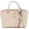 Image de GUESS Sac à main taupe pour femme - Queensland Mini Satchel Bag Simply Taupe 311741