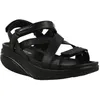 Image de Sandales MBT Kiburi W - Noir - Cuir - Femme - Talon compensé 4.5cm