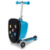 Image de Smart travel - MICRO MOBILITY - Micro Luggage Junior Patch & Play - Bleu - 2 modes valise/trottinette - Poche frontale 13L
