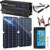 Image de Kit de Panneau Solaire Chargeur de Batterie Kit + régulateur de Charge Solaire Convertisseur 12v/24V - 110V 2000W Onduleur