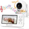 Image de Écoute Bébé Sécurisé Sans WiFi - Baby Phone HD 720P & 5 Écran LCD - Vision Nuit - PTZ 360° - Portée 300m - Mode VOX - Berceuse