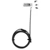 Image de Dicota Cable Anti-vol Universel Universal Security Lock Avec Code Longueur 2 M - Noir 3 Tetes Interchangeables D31713