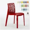 Image de Lot de 22 chaises gruvyer grand soleil nid d'abeille colorées promo prix stock - rouge Grand Soleil
