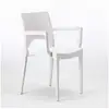 Image de Chaise avec accoudoirs en polypropylène bar restaurant paris arm grand soleil - blanc Grand Soleil