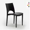 Image de Chaise en polypropylène empilable salle à manger bar paris grand soleil - noir Grand Soleil