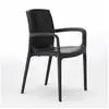 Image de Chaises de jardin boheme grand soleil bar avec accoudoirs poly-rotin - noir Grand Soleil