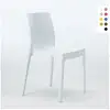 Image de Chaise en polypropylène empilable salle à manger café bar rome grand soleil - blanc Grand Soleil