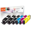 Image de Peach Pi100-379 Cartouche D'encre 6 Pièce(s) Compatible Rendement Élevé (xl) Noir, Cyan, Magenta, Jaune