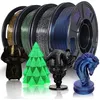 Image de PLA Glitter Silk 1.75mm Filament PLA pour imprimante 3D paillettes multicolores Galaxy Sequins Colour Series 4x250g/rouleau