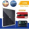 Image de Kit de Panneau Solaire Panneau Solaire 120W Chargeur de Batterie Kit avec contrôleur de Charge Solaire et 6000 W Convertisseur