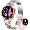 Image de Montre Connectée Femme SportOr Rose Etanche Smartwatch Fitness Femme Podometre-Appel Bluetooth Montres Bracelet Intelligente Comp