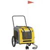 Image de Remorque de vélo pour animaux de compagnie jaune et gris - SALUTUYA - BD4732