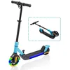 Image de Trottinette électrique pliable pour enfants de 6 à 14 ans avec une vitesse maximale de 16 km/h et des roues avant auto-lumineuses
