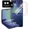 Image de Compatible avec Samsung Galaxy Z Flip 7 2 Pièces  Protection écran lintérieur Souple +  2 Pièces  Avant Verre Trempé Protection