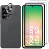 Image de pour Samsung Galaxy A56 5G Verre Trempé 2+2 Pièces Protection écran + Caméra Arrière Protecteur Film (Noire) 9H HD Anti-Rayures