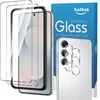 Image de Verre Trempé pour Samsung Galaxy S25 FE 5G 67 2+2 Pièces S25 FE Protection avec Caméra Arrière Protecteur Sans Bulles HD