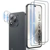 Image de Verre Trempé pour Honor 400 Lite 5G avec Caméra Arrière Protecteur [2+2 Pièces] Sans Bulles 9H HD Ultra Résistant Film